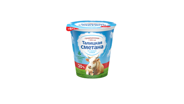 Изображение товара Сметана Талицкая Традиционная 20% 350 г