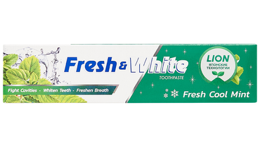 Изображение товара Зубная паста Lion Thailand Fresh & White с прохладной мятой 160 г
