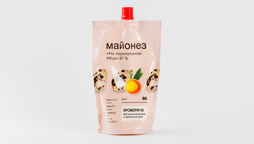 Изображение товара Майонез на перепелином яйце 67% ВкусВилл 220 мл натуральный вкус