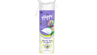Изображение товара Ватные диски для детей bella baby Happy с экстрактом ромашки подорожника и Д-пантенолом 70 шт