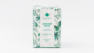 Изображение товара Чай зеленый Niktea Зеленый Ветер 15х2,7 г