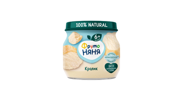 Изображение товара Пюре мясное ФрутоНяня Кролик с 6 месяцев 80 г