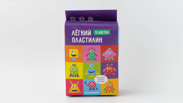 Изображение товара Пластилин "Легкий", 12 цветов