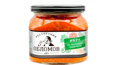 Изображение товара Икра из молодых кабачков Ресторация Обломов 420 г