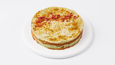 Изображение товара Торт Фисташковый с малиной постный зам 500 г