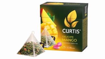 Изображение товара Чай зеленый Curtis Delicate Mango листовой фруктовый 20х1,8 г