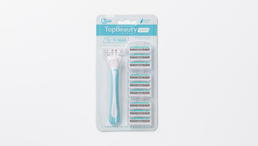 Изображение товара Женская бритва TopBeauty Paris с 10 сменными кассетами безопасная и удобная