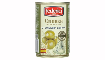 Изображение товара Оливки Federici с голубым сыром 300 г