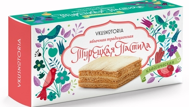 Изображение товара Пастила яблочная Vkusnotoria турецкая классическая 100 г