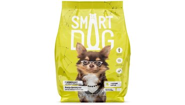 Изображение товара Smart Dog Сухой корм для взрослых собак все пород с курицей и овощами, ADULT, Chicken and vegetables, 0,8кг