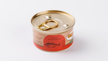 Изображение товара Корм влажный для кошек "Тунец в рыбном бульоне" Organic Choice ж/б, 70&nbsp;гр