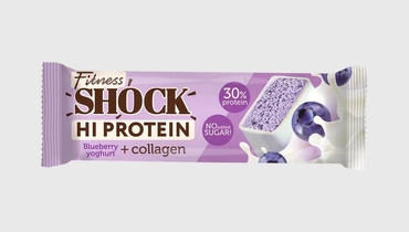 Изображение товара Батончик глазированный FitnesShock Черничный десерт без сахара 40 г