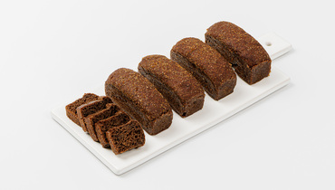 Изображение товара Изделие х/б Бородинский-мини на закваске 5 шт - традиционный ржаной хлеб в мини-формате