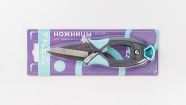 Изображение товара Садовые ножницы для травы и топиариев ВкусВилл ZМ 2011_СО, нержавеющая сталь, ударопрочный пластик