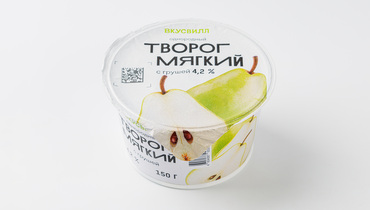 Изображение товара Творог мягкий с грушей однородный 4,2%