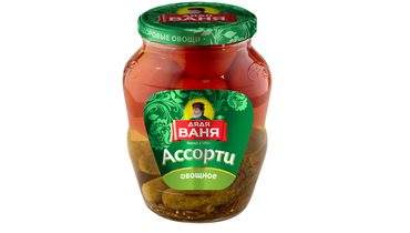 Изображение товара Ассорти овощное Дядя Ваня огурцы и томаты с/б 680 г