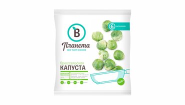 Изображение товара Капуста брюссельская Планета Витаминов замороженная 400 г