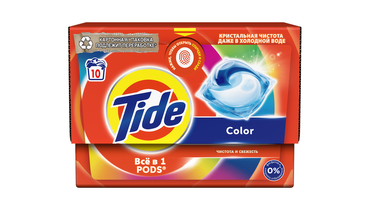 Изображение товара Капсулы для стирки Tide PODs Все в 1 Color 10 стирок 10 шт