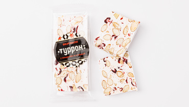 Изображение товара Туррон с миндалем и клюквой 50 г от ВкусВилл