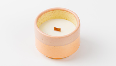 Изображение товара Свеча соевая в керамической чаше. Запах "Манго-мандарин"