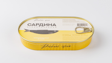 Изображение товара Сардина тушки бланшированные в масле, 175 г