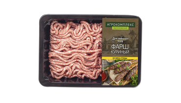 Изображение товара Фарш из мяса птицы Агрокомплекс охлажденный 500 г