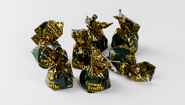 Изображение товара Шоколадные конфеты Трюфельный крем ВкусВилл 100 гDelicious dark chocolate truffle candies