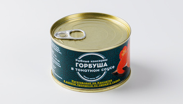 Изображение товара Горбуша в томатном соусе, 220 г