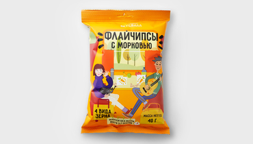 Изображение товара Флайчипсы зерновые с морковью