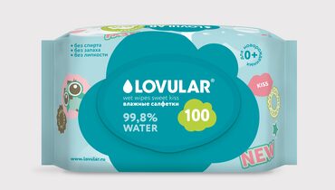 Изображение товара Салфетки влажные детские Lovular Sweet Kiss 100 шт
