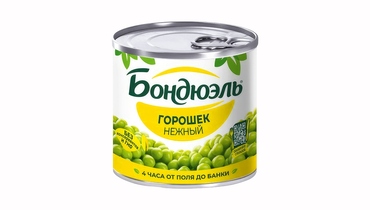 Изображение товара Зеленый горошек Бондюэль Нежный 200 г