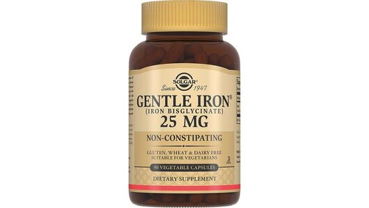 Солгар джентл айрон капс. 475мг №90 легко доступное железо